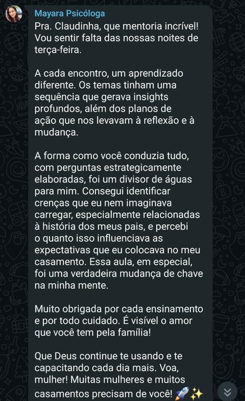 Depoimento de Mayara, Psicóloga